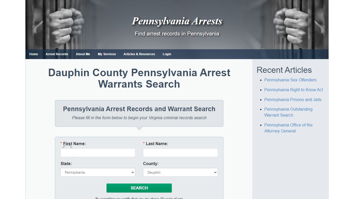 Dauphin County Pennsylvania Arrest Warrants Search ...